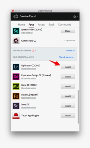 Once You Are Logged In, You Will See A List Of Applications - Creative Cloud Install