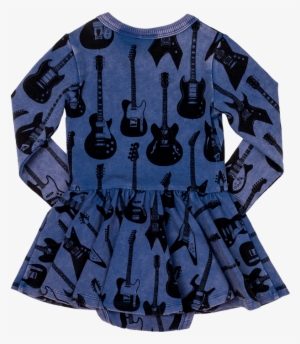 Guitar Hero Baby Waisted Dress - Electric Guitar