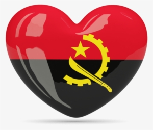 Angola Flag Vector Art Icon - Turks And Caicos Heart