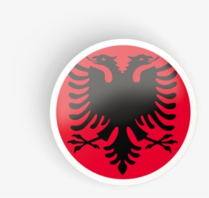 Albania Flag Vector Art Icon - Albania Double Headed Eagle