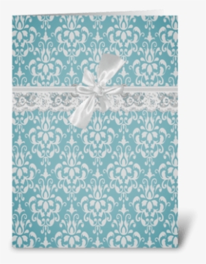 Aqua Baroque Vintage Lace Card Greeting Card - 3drose Llc Lsp 65794 2 Pretty White Witch
