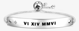 Engravable Bangles Soufeel Roman Numeral Personalized