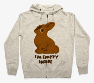 I'm Empty Inside Chocolate Easter Bunny Hoodie