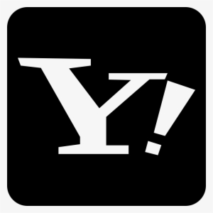 Png File - Yahoo Logo Black And White