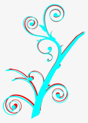 Gray Calligraphy Decorative Vintage Calligraphic Digital - Tree Branch Clip Art