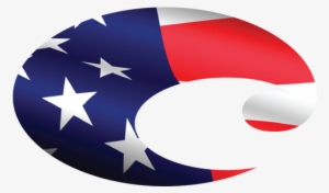 Costa American Flag Decal Small - Costa Del Mar Logo