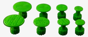 Burro Cactus Green Round Glue Tabs - Cactus