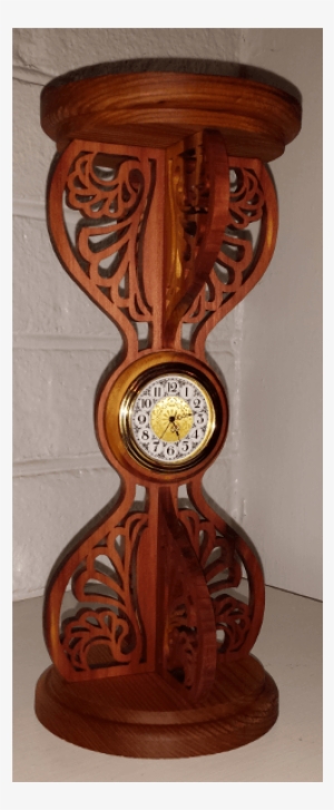 Hourglass Clock Fancy Scroll Saw Pattern - Clock