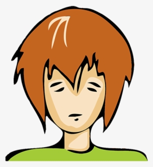 Sad Teenage Boy - Sad People Cartoon Png