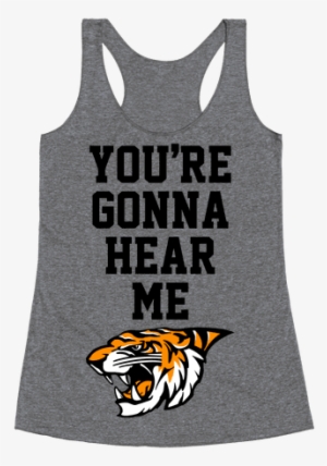 roar racerback tank top - drunk is never the answer unless you're asking what