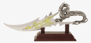 Yellow Fire-breathing Dragon Dagger - Dragon Knife