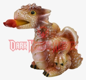 Fire Breathing Red Dragon Hatchling - Cute Small Dragon Prehistoric Collectible Made Of Polyresin