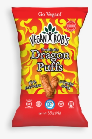 Rob's Brands Vegan Rob's Probiotic Dragon Puffs - Dairy Free Cheddar Puffs Vegan Rob's Ingredients