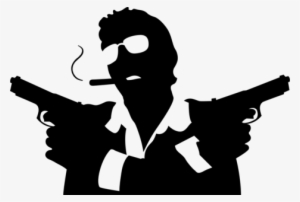 Money Gangster Stencils Pictures To Pin On Pinterest - Mafia Gangster Png