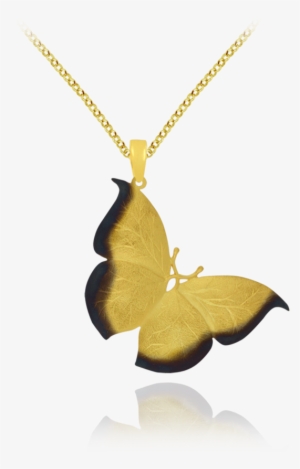 Ember Flying Butterfly Pendant - Pendant