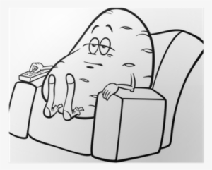 Draw A Cartoon Small Couch