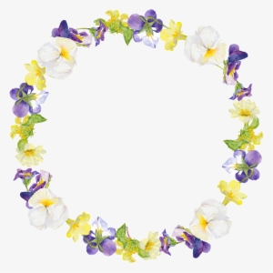 Morning Glory Round Wreath Transparent - Portable Network Graphics
