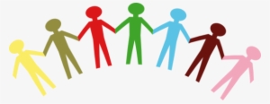 People Holding Hand Group - Unity Clipart