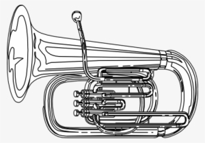 Art Marching Band Sousaphone Coloring Page Just Another - Tuba Instrument Black And White