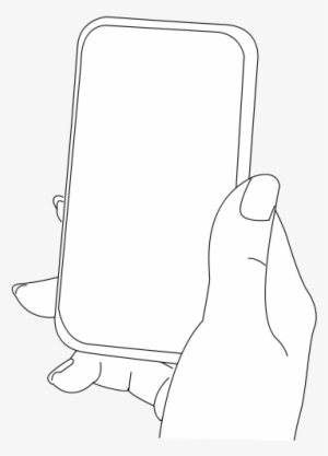 Cartoon Hand Holding Phone