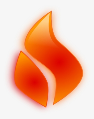 Single Flame Clipart - Holy Spirit Flame Transparent Background