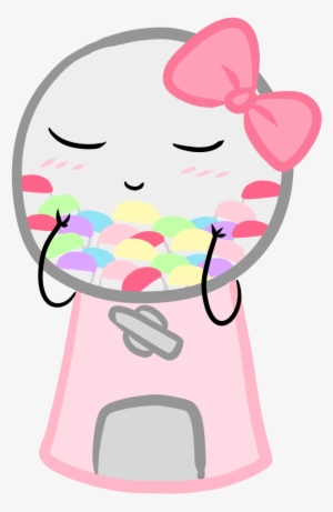 Cutie Gumball Machine Pastel Candy, Pink Candy, Green - Kawaii Machine