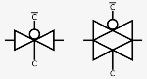 Transmission Gate Bowtie Symbol Variants - Bi Directional Amplifier Symbol