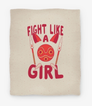 Blanket50fl Whi Z1 T Fight Like A Girl San Parody - Fight Like A Girl San Parody Tote Bag: Funny Tote Bag