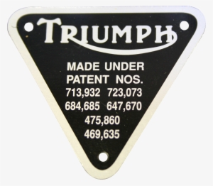 Triumph Patent Plate