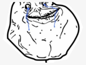 Forever Alone Png Transparent Images - Poster: Forever Alone Rage Comic Meme Poster, 48x33in.