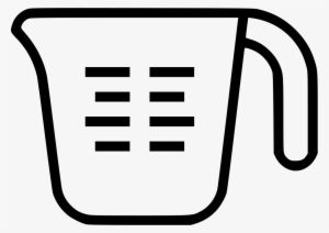Measuring Cup - - Measuring Cup Icon Black And White