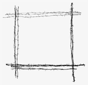 8 Barbed Wire Frame Png Transparent Onlygfx Com Chain - Diagram