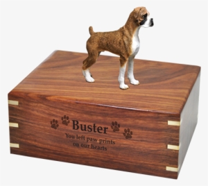 Wholesale Boxer Brindle Uncropped Dog Urn Engraved - Dog