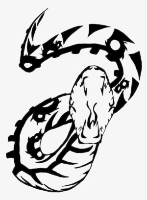 Snake Tattoo Transparent Images - Tribal Tattoo Snake Png
