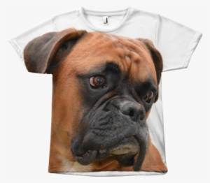 Boxer Dog Face T-shirt - Boxer Dog