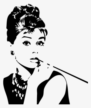 Audrey Hepburn Png Download - Audrey Hepburn Breakfast At Tiffany's Vector