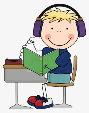 Kids Reading Png Kid3png 04 Sep 2011 Clipart - Listen To Reading Daily 5
