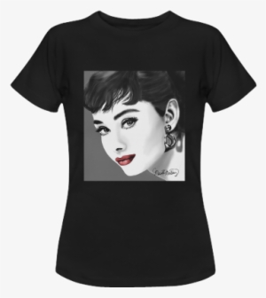 Audrey Hepburn Red Lips Women's Classic T-shirt - T-shirt Transparent ...