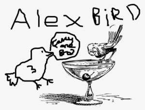 Alex Bird Fancy A Martini Svg Clip Arts 600 X 454 Px