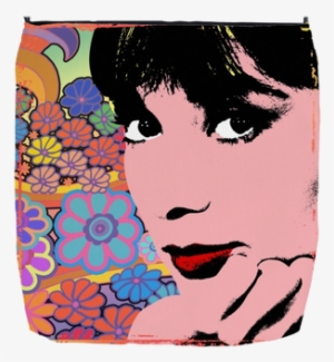 Audrey Hepburn Springtime - Audrey Hepburn Blue Dots Messenger Bag