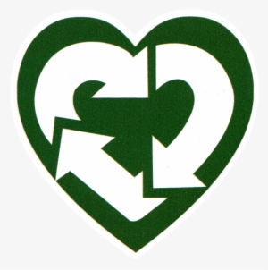 Small Bumper Sticker / Decal - Love Recycle
