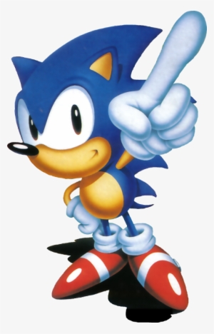 Were There Eye Colors Originally Brown - Sonic The Hedgehog Pointing