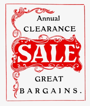 Annual Clearance Sale Sign - Old Sale Sign