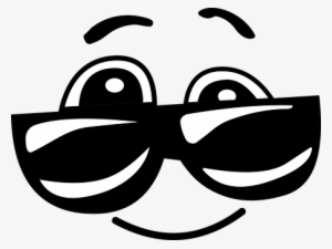 Comic Cool Emoji Emoticon Face Smiley Sung - Smiley Face With Sunglasses Clipart