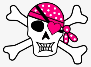 Pink Pirate Cross Bones Clip Art At Clker Com Vector - Skull And Crossbones Throw Blanket