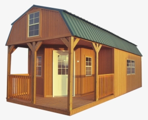 wraparound lofted barn cabin - graceland portable buildings