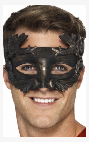 Warrior God Metallic Masquerade Eyemask Black 40 Gr