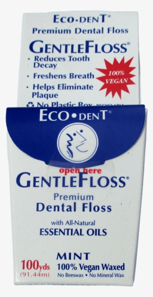 Our Favorite Floss - Eco Dent Gentlefloss Premium Dental Floss, Mint - 100