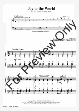 Joy To The World Thumbnail - Palms Sheet Music Violin