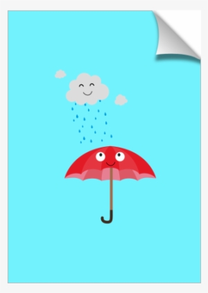 Rain Cloud And Umbrella - Umbrella